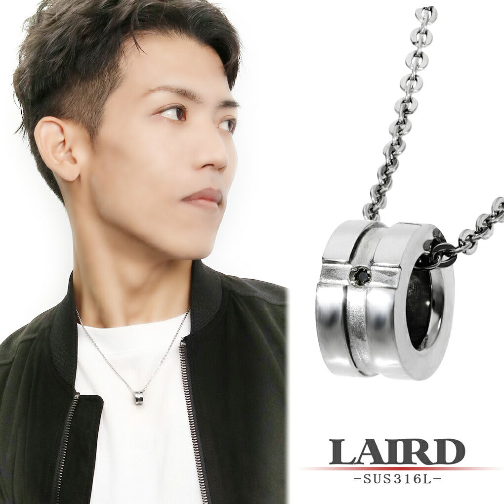LAIRD レアド 天然 ブラックダイヤモンド リング ステンレス LAIRD レアド 天然 ブラックダイヤモンド リング ステンレス
