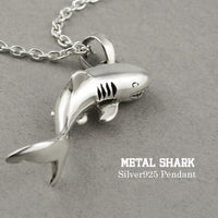 サメ シルバー ペンダント (45cmチェーン) シルバー925 メンズ