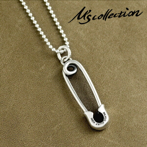 M's collection エムズコレクション セーフティピン ネックレス