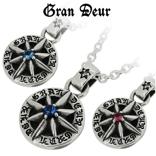 もっくん 1960sヴィンテージ シルバー925 ネックレス 五芒星 GRAN DEUR 八芒星 天然石 ダイヤモンド シルバーネックレス(チェーン
