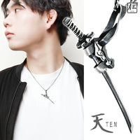 様剣の形状 シルバー ペンダント 仁 ZIN 日本刀 天 TEN シルバー ネックレス ペンダントトップ