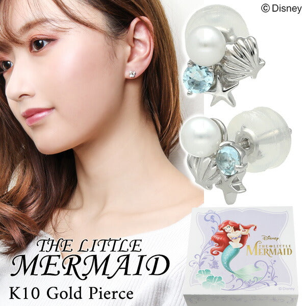 ディズニー リトルマーメイド アリエル ゴールド ピアス Disney