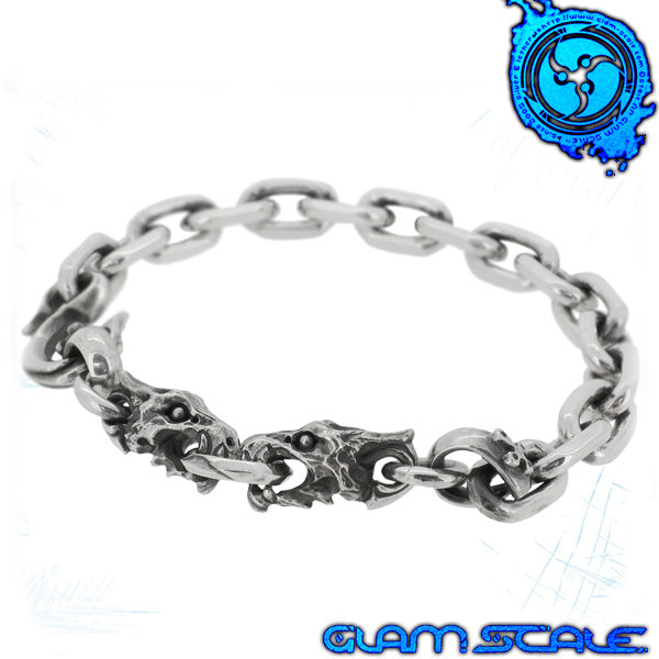 最終値下げ glamb グラム シルバー ブレスレット GLAM SCALEグラムスケイル]ワイバーン シルバー ブレスレット