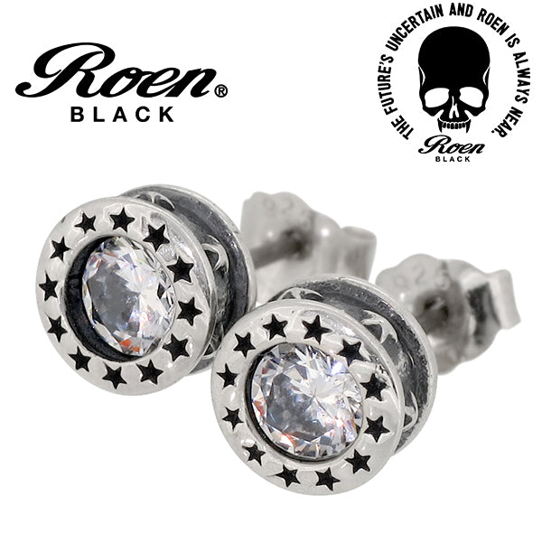 ローリーロドキン　ピアス　シルバー　　ジルコニア SMALL FANCY CROSS STUD PIERCE Silver / Zirconia PIERCED