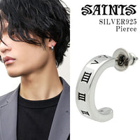 SAINTS セインツ 時空 ピアス 1P 片耳用 メンズ シルバーピアス フープ